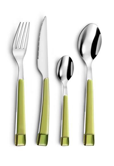 Amefa Guimauve 16 Piece Green Cutlery Set Amefa Guimauve 16 Piece Green Cutlery Set