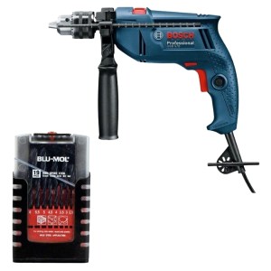 Bosch – Impact Drill (GSB570) and Blu-Mol High Speed Drill Bit Set (19 Piece) Bosch – Impact Drill (GSB570) and Blu-Mol High Speed Drill Bit Set (19 Piece)