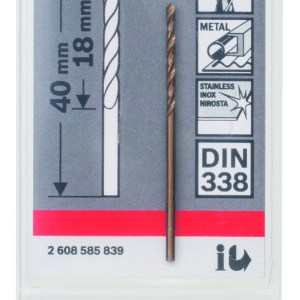 HSS-Co Metal Drill Bits, DIN 338 1,5 x 18 x 40 mm HSS-Co Metal Drill Bits, DIN 338 1,5 x 18 x 40 mm