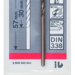 HSS-Co Metal Drill Bits, DIN 338 2,5 x 30 x 57 mm HSS-Co Metal Drill Bits, DIN 338 2,5 x 30 x 57 mm