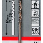 HSS-Co Metal Drill Bits, DIN 338 3,2 x 36 x 65 mm HSS-Co Metal Drill Bits, DIN 338 3,2 x 36 x 65 mm