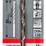 HSS-Co Metal Drill Bits, DIN 338 4,5 x 47 x 80 mm HSS-Co Metal Drill Bits, DIN 338 4,5 x 47 x 80 mm