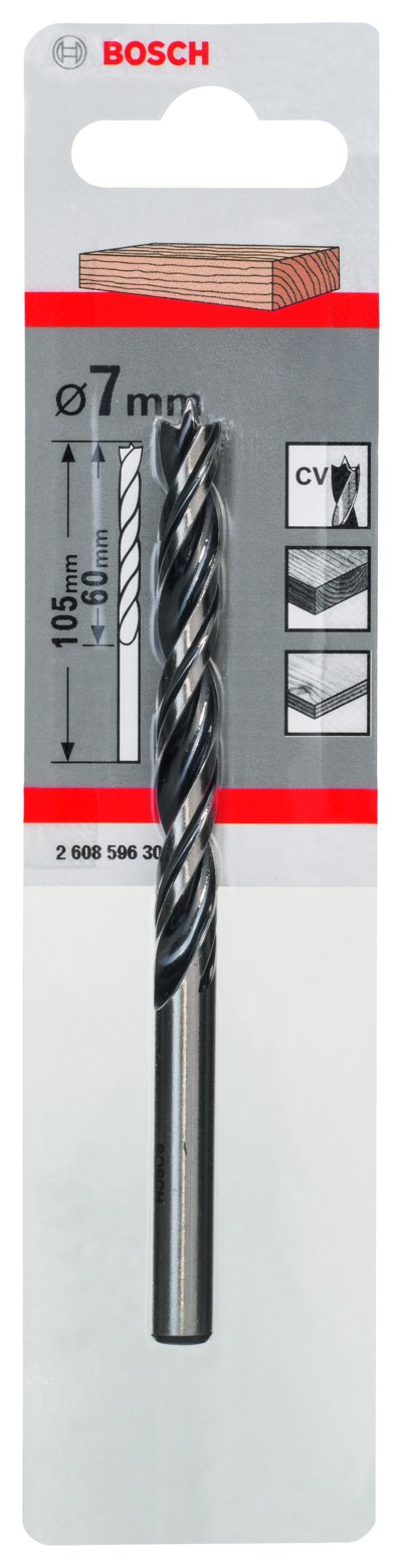 Standard Brad Point Drill Bit 7 x 69 x 109 mm, d 7 mm Standard Brad Point Drill Bit 7 x 69 x 109 mm, d 7 mm