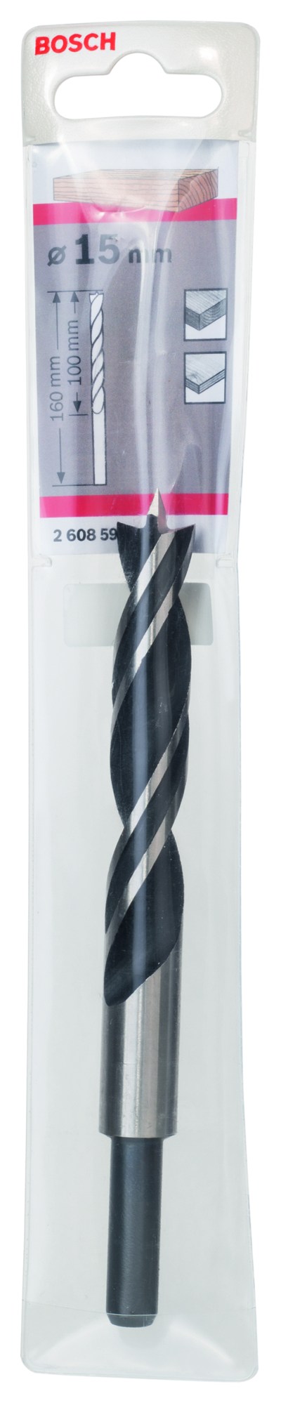 Standard Brad Point Drill Bit 15 x 100 x 160 mm, d 10 mm Standard Brad Point Drill Bit 15 x 100 x 160 mm, d 10 mm