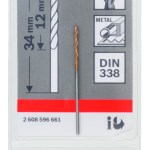HSS-TiN Metal Drill Bits, DIN 338 1 x 12 x 34 mm HSS-TiN Metal Drill Bits, DIN 338 1 x 12 x 34 mm