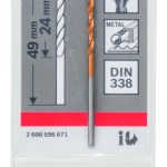 HSS-TiN Metal Drill Bits, DIN 338 2 x 24 x 49 mm HSS-TiN Metal Drill Bits, DIN 338 2 x 24 x 49 mm
