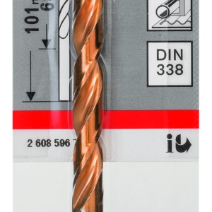 HSS-TiN Metal Drill Bits, DIN 338 6,5 x 63 x 101 mm HSS-TiN Metal Drill Bits, DIN 338 6,5 x 63 x 101 mm