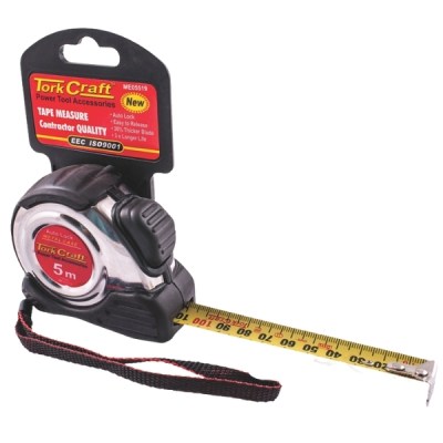 Tork Craft – Measuring Tape / Self Lock Measuring Tape – 5m x 19mm Tork Craft – Measuring Tape / Self Lock Measuring Tape – 5m x 19mm