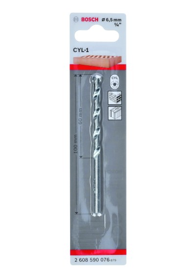 CYL-1 Masonry Drill Bit 6,5 x 60 x 100 mm, d 5,2 mm CYL-1 Masonry Drill Bit 6,5 x 60 x 100 mm, d 5,2 mm