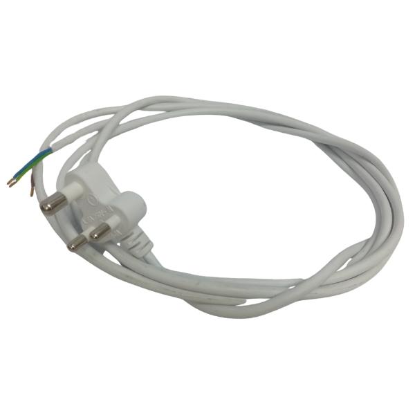 Waco – Cordset / 5A 3 Pin Cordset White – 3m Waco – Cordset / 5A 3 Pin Cordset White – 3m