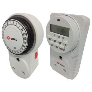 Waco – 24hr Mechanical and Weekly Digital Timer Combo (Set of 2) Waco – 24hr Mechanical and Weekly Digital Timer Combo (Set of 2)