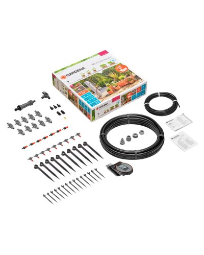 GARDENA Micro-Drip Start Set for Flower Pots Medium – Water control GARDENA Micro-Drip Start Set for Flower Pots Medium – Water control