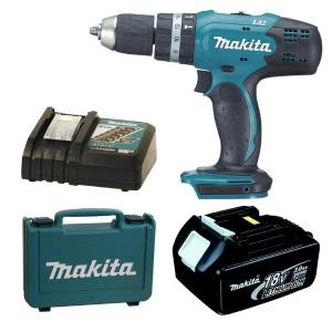 Makita – Cordless Impact Drill DHP453ZK with Battery, Charger & Carry Case Makita – Cordless Impact Drill DHP453ZK with Battery, Charger & Carry Case