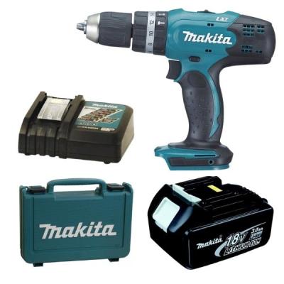 Makita – Cordless Impact Drill DHP453ZK with Battery, Charger & Carry Case Makita – Cordless Impact Drill DHP453ZK with Battery, Charger & Carry Case