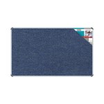 Parrot Products Bulletin Board Ribbed Aluminium Frame (1500x900mm – Denim) Parrot Products Bulletin Board Ribbed Aluminium Frame (1500x900mm – Denim)