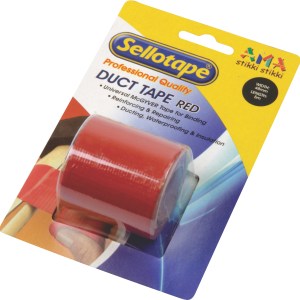 Sellotape Duct Tape Red 48mm x 5m Sellotape Duct Tape Red 48mm x 5m