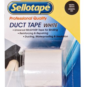 Sellotape Duct Tape White 48mm x 5m Sellotape Duct Tape White 48mm x 5m