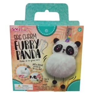 Source Direct – Bag Charm – DIY Arts and Craft Furry Pompom – Panda Source Direct – Bag Charm – DIY Arts and Craft Furry Pompom – Panda