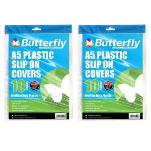 Butterfly – A5 Plastic Slip On Covers – Medium Duty Plastic – 20 Covers Butterfly – A5 Plastic Slip On Covers – Medium Duty Plastic – 20 Covers