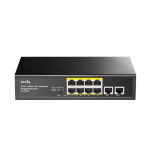 Cudy 10 Port POE Switch with 8 Ethernet and 2 Gigabit Ports Cudy 10 Port POE Switch with 8 Ethernet and 2 Gigabit Ports