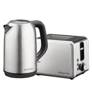 Russell Hobbs Everyday Stainless Steel Kettle and Toaster Set – Stainless Steel Russell Hobbs Everyday Stainless Steel Kettle and Toaster Set – Stainless Steel
