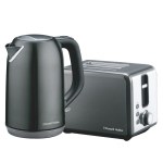 Russell Hobbs Everyday Stainless Steel Kettle and Toaster Set – Dark Grey Russell Hobbs Everyday Stainless Steel Kettle and Toaster Set – Dark Grey