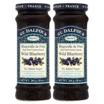 ST DALFOUR – Jam / Wild Blueberry Extra Fruit Jam 284g – Pack of 2 ST DALFOUR – Jam / Wild Blueberry Extra Fruit Jam 284g – Pack of 2