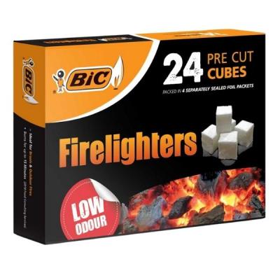 Bic – Firelighters / Pre-Cut Firelighter Cubes 24s – Pack of 3 Bic – Firelighters / Pre-Cut Firelighter Cubes 24s – Pack of 3