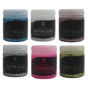 Harlequin – Paint Kit / Painting Set (Glitter Glaze) – Pack of 6 (100ml) Harlequin – Paint Kit / Painting Set (Glitter Glaze) – Pack of 6 (100ml)