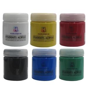 Harlequin – Kids Primary Colours Paint Kit / Paint Set – Pack of 6 (100ml) Harlequin – Kids Primary Colours Paint Kit / Paint Set – Pack of 6 (100ml)