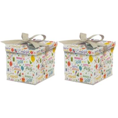 SourceDirect – Gift Box / Flat-Pack Large Gift Box – Pack of 2 (Party) SourceDirect – Gift Box / Flat-Pack Large Gift Box – Pack of 2 (Party)