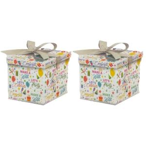 SourceDirect – Gift Box / Flat-Pack Large Gift Box – Pack of 2 (Party) SourceDirect – Gift Box / Flat-Pack Large Gift Box – Pack of 2 (Party)