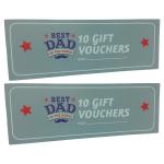 Source Direct – Voucher Booklet 10s – Best Dad – Pack of 2 (20 Vouchers) Source Direct – Voucher Booklet 10s – Best Dad – Pack of 2 (20 Vouchers)