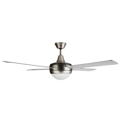 Taurus – Ceiling Fan with Remote Control – 4 Blade Steel – Silver (132cm) Taurus – Ceiling Fan with Remote Control – 4 Blade Steel – Silver (132cm)