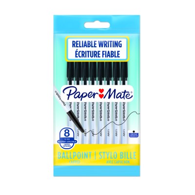 PAPER MATE 045 Capped Ball Pen – Black 8’s PAPER MATE 045 Capped Ball Pen – Black 8’s
