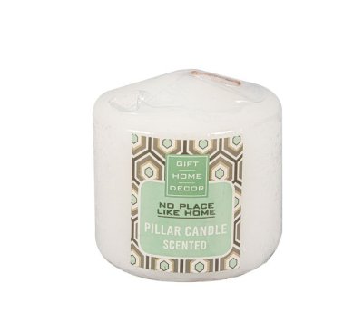 Pillar Candles – Scented – White – 7cm x 7cm Pillar Candles – Scented – White – 7cm x 7cm
