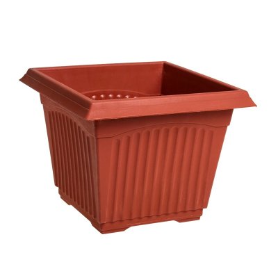 Planter – With Tray – Outdoor – Square – Plastic – 28cm x 28cm x 21cm Planter – With Tray – Outdoor – Square – Plastic – 28cm x 28cm x 21cm