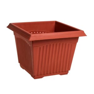 Planter – With Tray – Outdoor – Square – Plastic – 28cm x 28cm x 21cm Planter – With Tray – Outdoor – Square – Plastic – 28cm x 28cm x 21cm