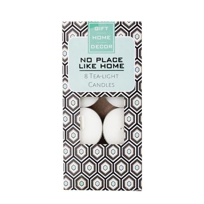 Candle – Tea – Light – White – 3.5cm – Box of 8 Candle – Tea – Light – White – 3.5cm – Box of 8