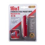 Pocket Knife – Outdoor Accessories – Red Handle – 16-in-1 Pocket Knife – Outdoor Accessories – Red Handle – 16-in-1