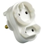 Plugtop – Household Accessories – White – 3 Prong – 2 in 1 Plugtop – Household Accessories – White – 3 Prong – 2 in 1