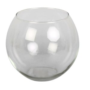 Vase – Glass – Home Decor – Florist Ball – Clear – 14.5cm x 17.5cm Vase – Glass – Home Decor – Florist Ball – Clear – 14.5cm x 17.5cm
