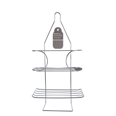 Shower Caddy – Bathroom Accessories – Chrome Plated – 2 Shelves Shower Caddy – Bathroom Accessories – Chrome Plated – 2 Shelves