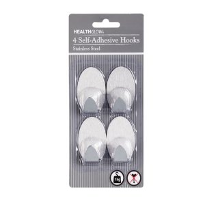 Hooks – Household Accessories – Self Adhesive – Stainless Steel – 1 kg Hooks – Household Accessories – Self Adhesive – Stainless Steel – 1 kg