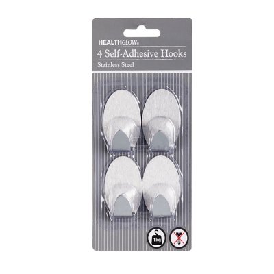 Hooks – Household Accessories – Self Adhesive – Stainless Steel – 1 kg Hooks – Household Accessories – Self Adhesive – Stainless Steel – 1 kg