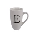 Mug – Household Accessories – Ceramic – Letter E Design – White Mug – Household Accessories – Ceramic – Letter E Design – White