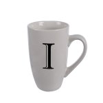 Mug – Household Accessories – Ceramic – Letter I Design – White Mug – Household Accessories – Ceramic – Letter I Design – White