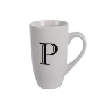Kitchen Accessories – Mug – Letter ‘P’ – Ceramic – White Kitchen Accessories – Mug – Letter ‘P’ – Ceramic – White