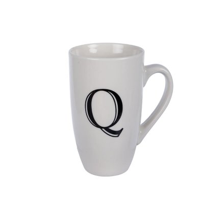 Kitchen Accessories – Mug – Letter ‘Q’ – Ceramic – White Kitchen Accessories – Mug – Letter ‘Q’ – Ceramic – White