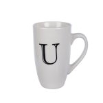 Kitchen Accessories – Mug – Letter ‘U’ – Ceramic – White Kitchen Accessories – Mug – Letter ‘U’ – Ceramic – White